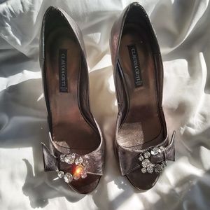 Claudia Ciuti Jeweled Heels